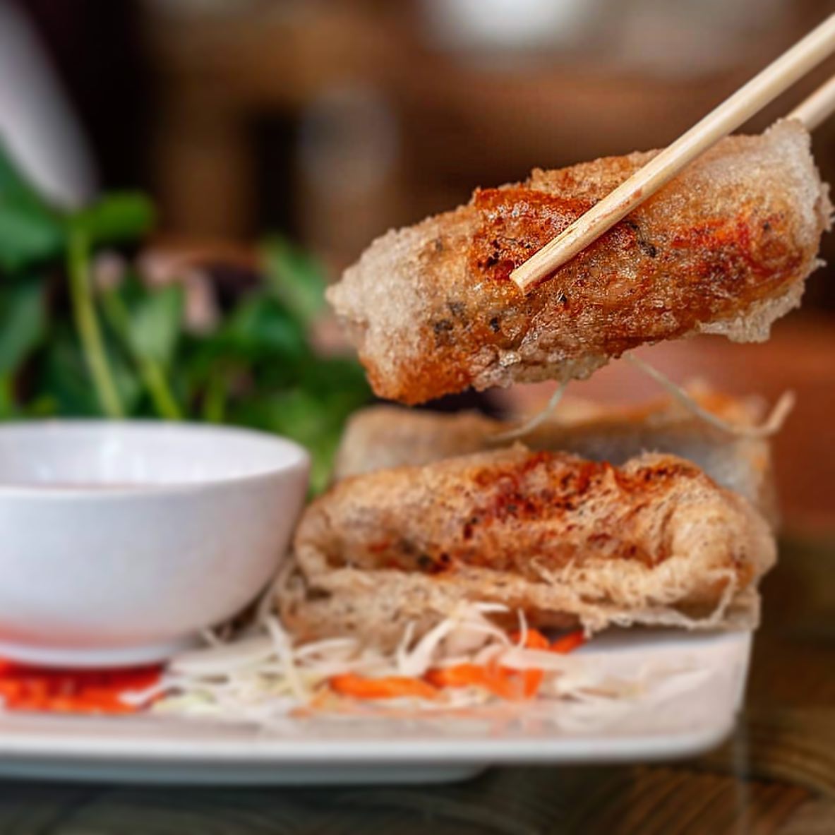 Crispy Vietnamese chả giò spring rolls